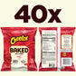 Frito Wnaldc Lay Baked Cheetos Crunchy Flamin  Hot, 0.87 Ounce Pack of 40