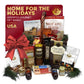 Gift Basket Village Gourmet Gift Basket - 21-Piece Set, Brown Wood, Loaded with Crackers, Wafers, and Spreads