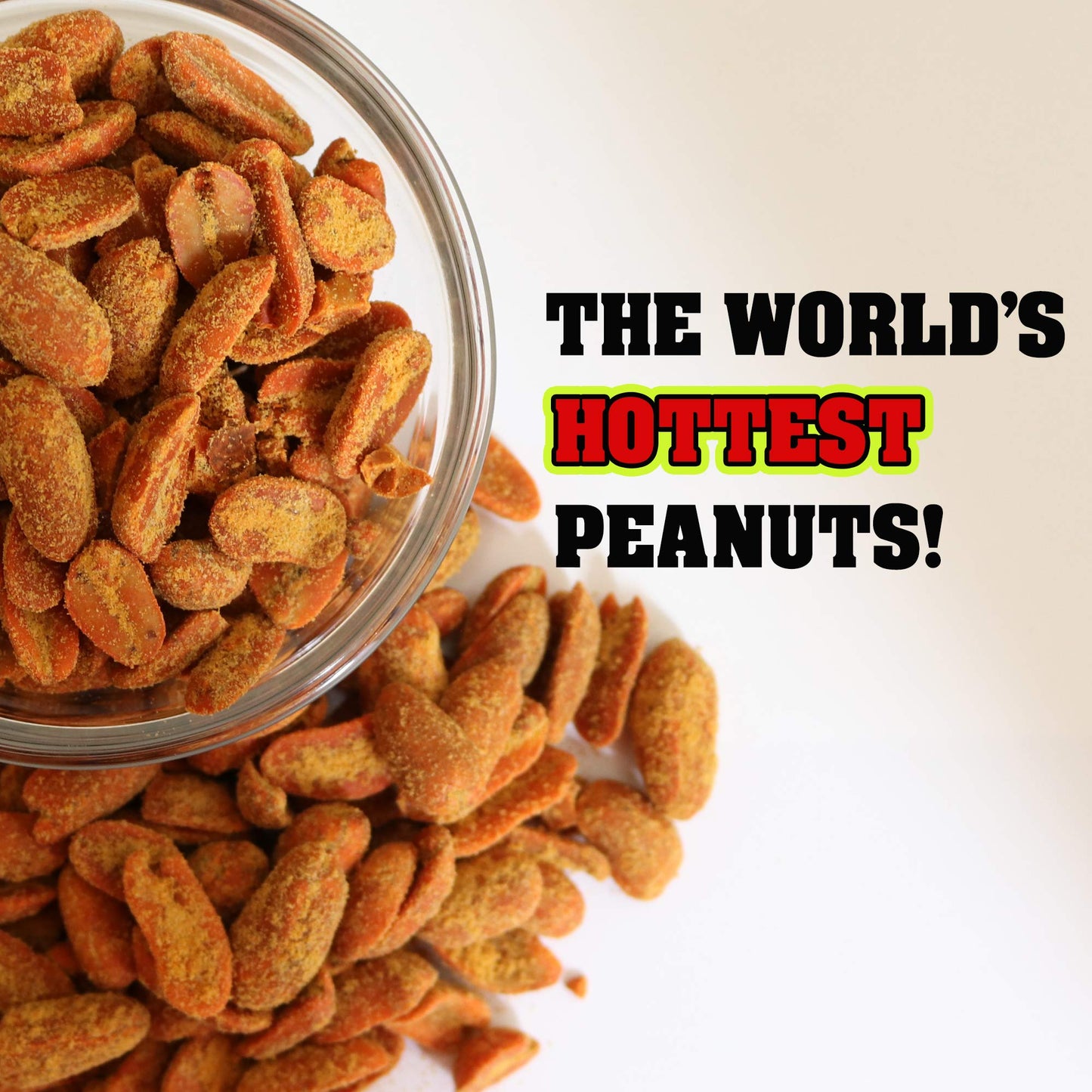 Spicy Peanuts Flavoured with Hot Spices 12 Once Can of Hot Peanuts - Roasted Peanuts and Hot Nuts - Heat Peanuts