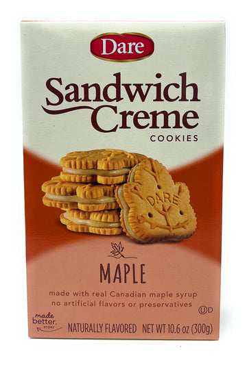 Dare Cookies, Maple Leaf Creme, 12.3 oz