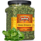 Its Delish Gourmet Chopped Dried Spinach Flakes, 8 Oz Jumbo Container - Premium Natural Dehydrated Spinach for Cooking and Camping