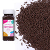 Chocolate Sprinkles for Cake Decorating, Chocolate Jimmies Sprinkles, 3.52oz Edible Sprinkles for Cupcake Toppers Ice Cream Cook