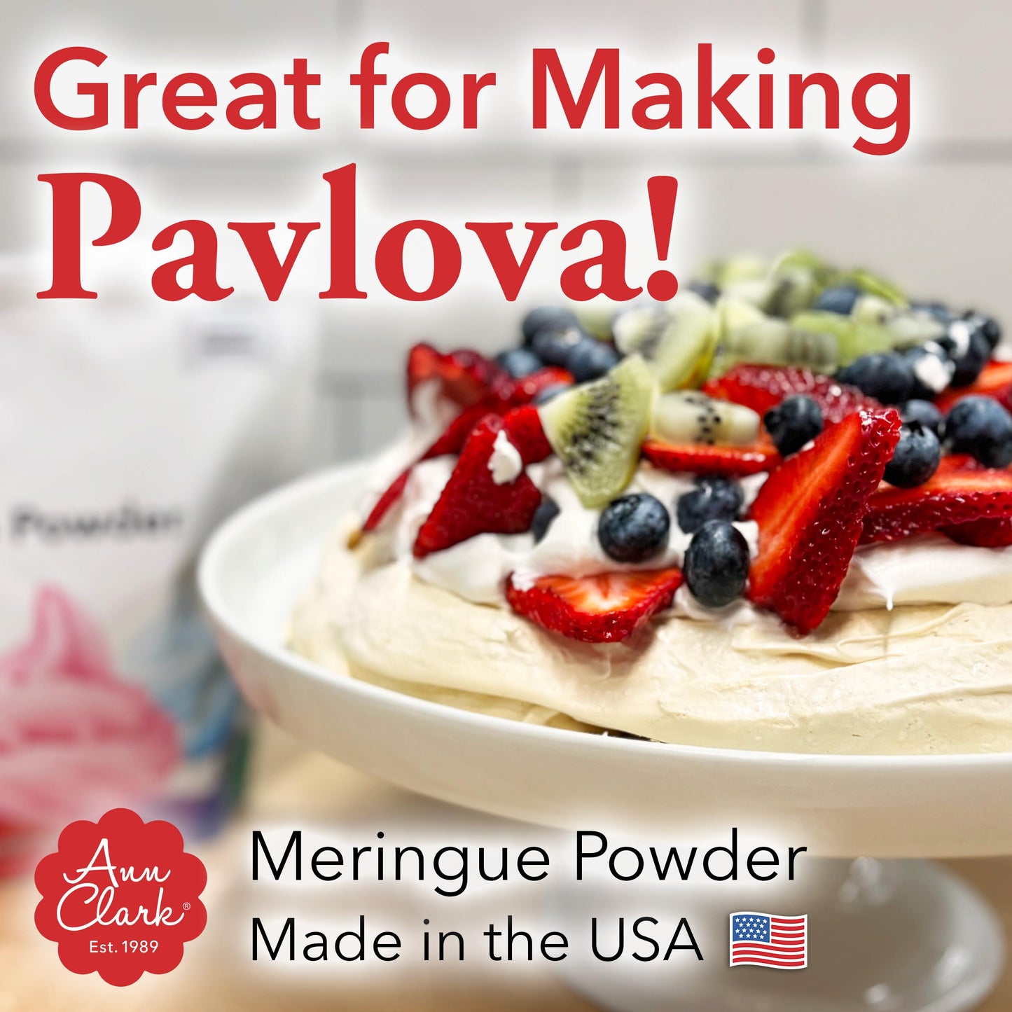 Ann Clark Cookie Cutters Meringue Powder, 8 oz, Made in USA