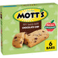 Motts Soft Baked Bars, Chocolate Chip, Made with Applesauce, 6 Count, Brown, 5.76 oz