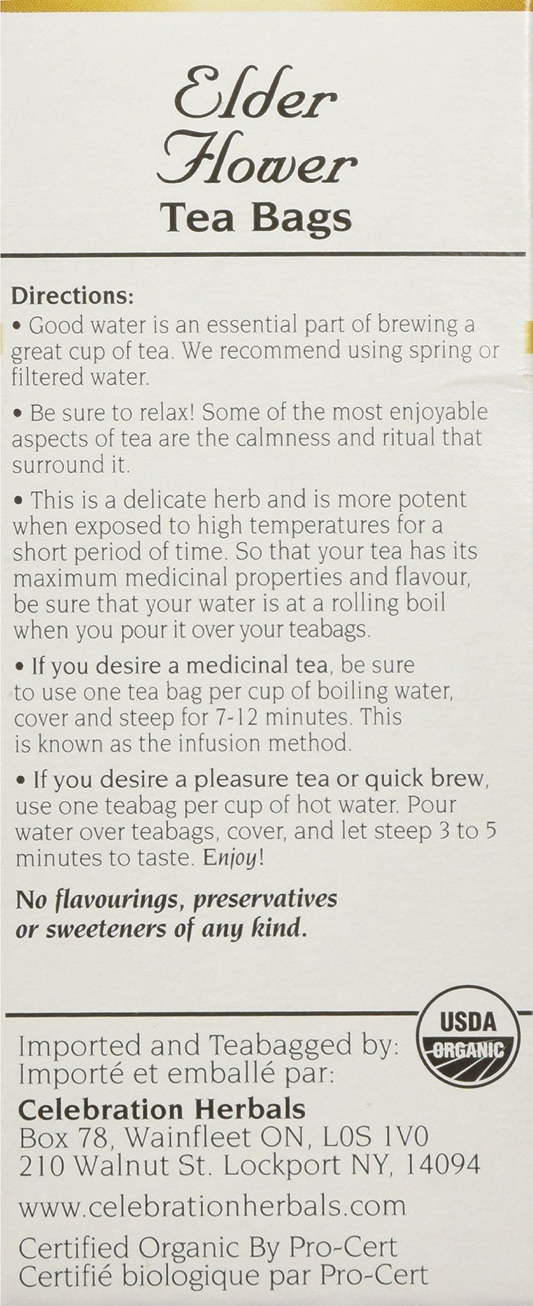 Celebration+Herbals+Organic+Elder+Flower+Tea+Bags+24+Count