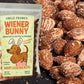Gears Out Uncle Frank’s Wiener Bunny - Roasted & Salted Almonds, Dog-Themed Gift for Doxie Lovers, 8oz, Made in the USA