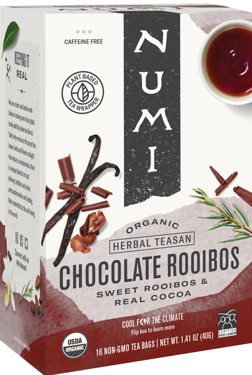 Organic Tea Indulgent Tea 12 Ea By Numi (Chocolate Rooibos, Pack of 1)