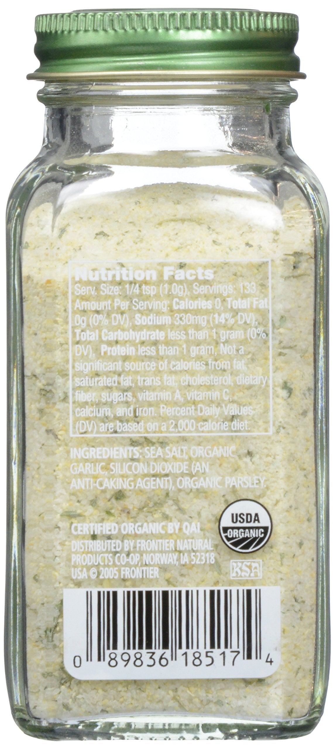 Simply Organic Garlic Salt, Certified Organic | 4.7 oz