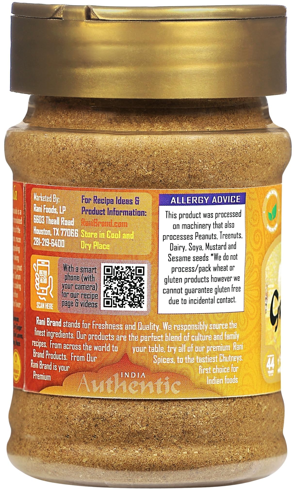 Rani Garam Masala Indian 11-Spice Blend 3oz (85g) PET Jar  Pack of 12 ~ All Natural  Salt-Free | Vegan | No Colors | Gluten Friendly | NON-GMO | Kosher | Indian Origin