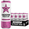 Rockstar Focus Energy Drink, Mixed Berry, 12 Fl Oz Cans, Pack of 12