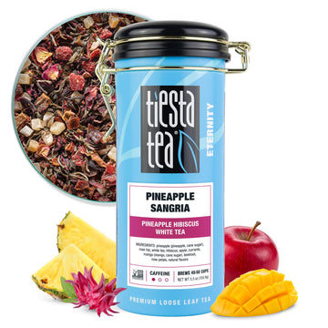 Tiesta Tea - Pineapple Sangria | Pineapple Hibiscus White Tea | Premium Loose Leaf Tea Blend | Low-Caffeinated Fruit Tea | Make 