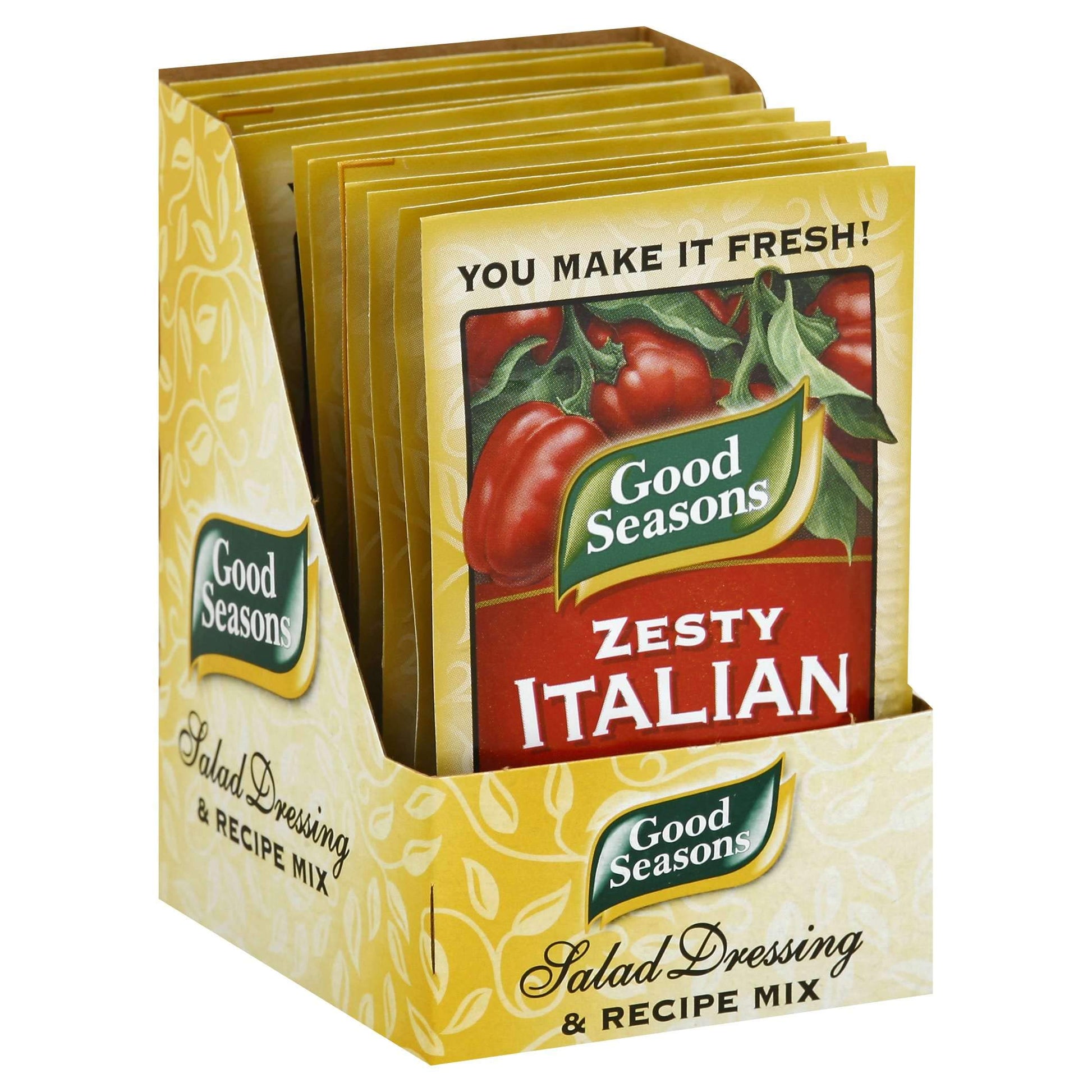 good seasons italian dressing Good Seasons Salad Dressing & Recipe Mix .6-.75Oz Packets (Pack Of 12) (Zesty Italian .6Oz) Groceryeshop