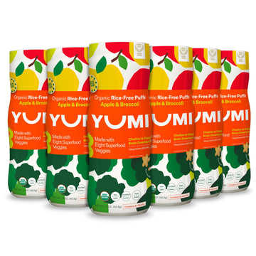 Yumi Organic Rice-Free Baby Puffs - No Sugar Added, Gluten-Free, Non-Gmo Baby Snacks Puffs, School Safe For Daycare And Lunchbox
