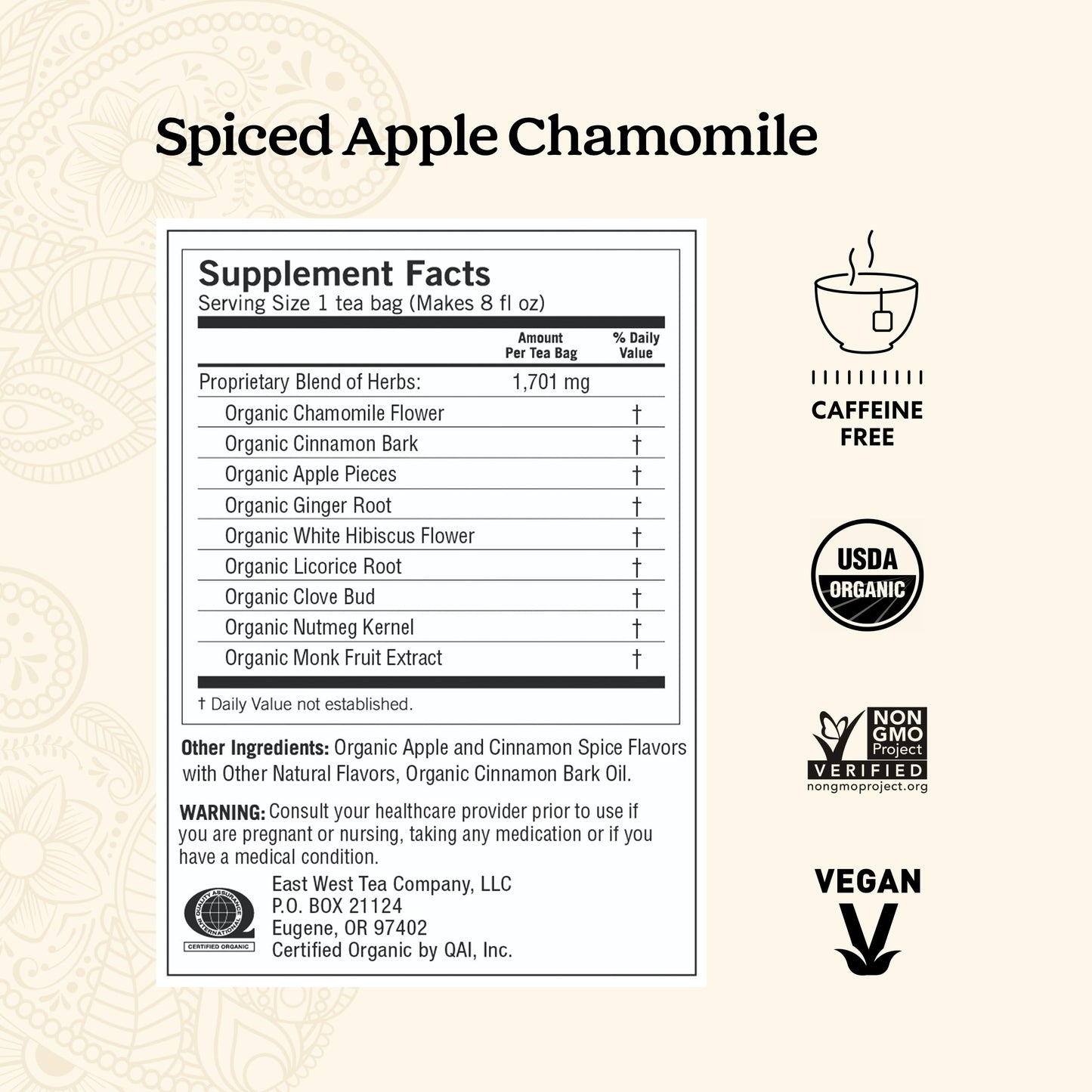 Yogi Tea - Fall Spice Variety Sampler Pack - 16 Tea Bags Per Pack (4 Pack) - Limited Edition Tea Sampler - Herbal Caffeine-Free Teas - Includes 2 Spiced Apple Chamomile & 2 Pumpkin Spice