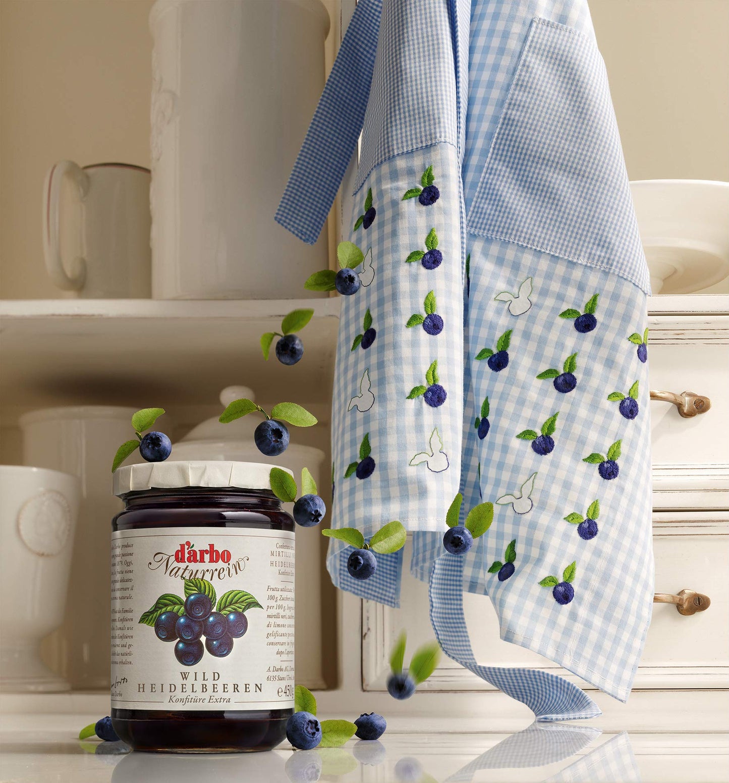 d'arbo All Natural Fruit Spread, Wild Blueberry, 16 oz