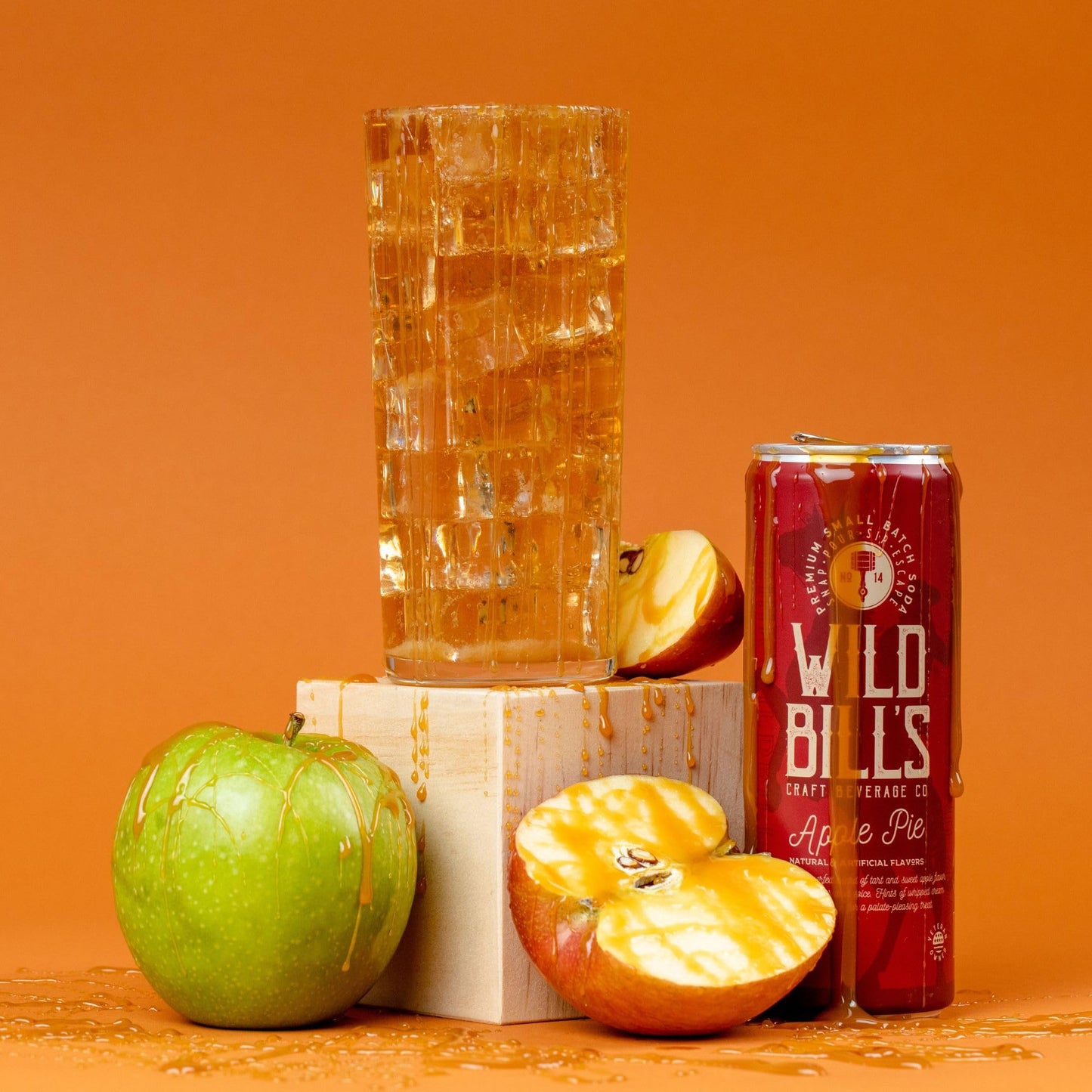 Wild Bills Apple Pie Soda - Classic Craft Soda, Caffeine Free, Vegan, 12 Fl Oz (Pack of 12)