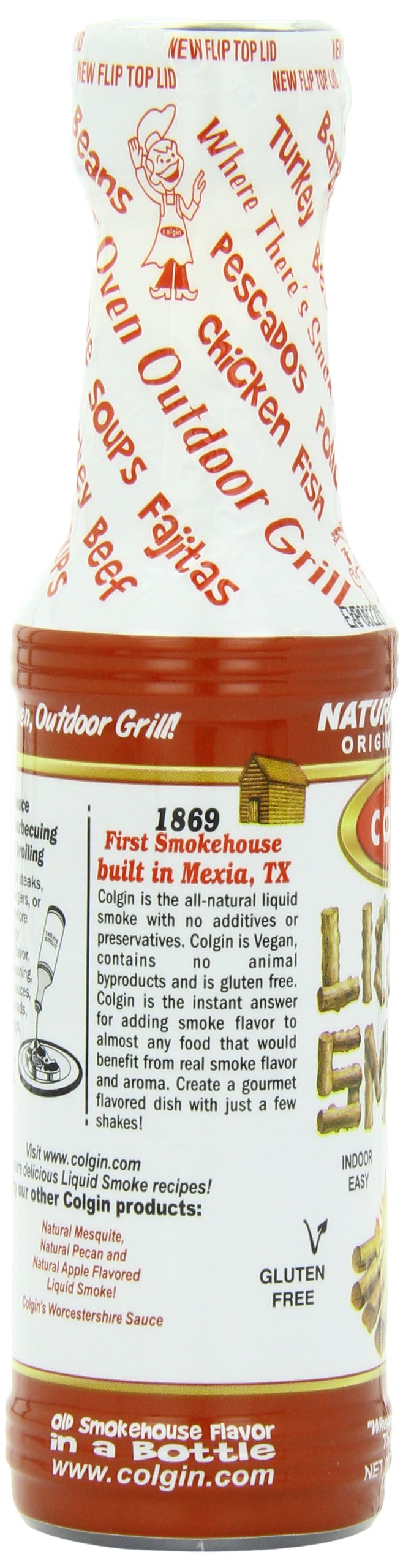 Colgin Authentic Hickory Liquid Smoke 4 oz for Home Cooks & BBQ Enthusiasts - Liquid Smoke for Cooking - Rich, Sweet Smoky Flavo