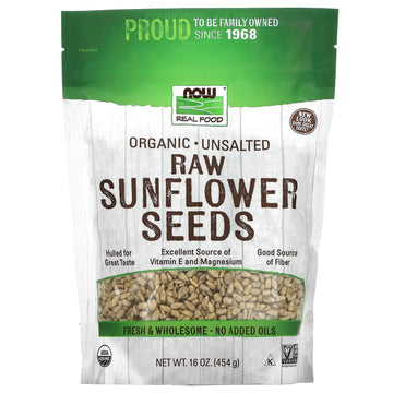Now Foods Organic Raw Sunflower Seeds - 16 Oz