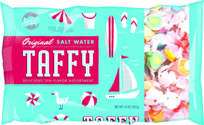 Saltwater Taffy, Gourmet Assorted Taffy, 14 Ounces