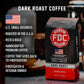 Fire Department Coffee Dark Roast Whole Bean Coffee, Bold & Smooth, 12 oz (Pack of 2), Veteran Owned, Roasted in the USA