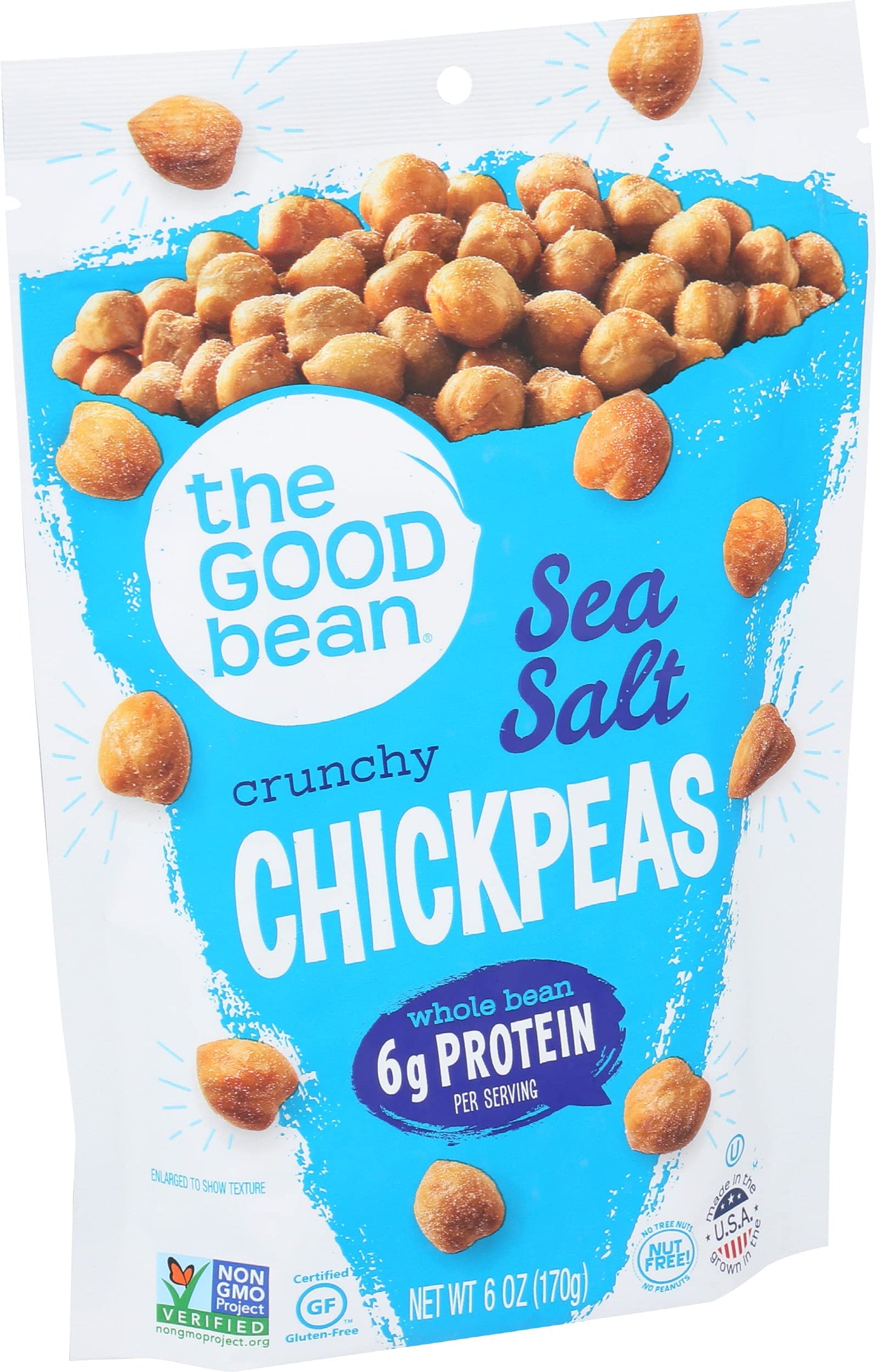 The Good Bean Chickpea Snack-Sea Salt-6 oz