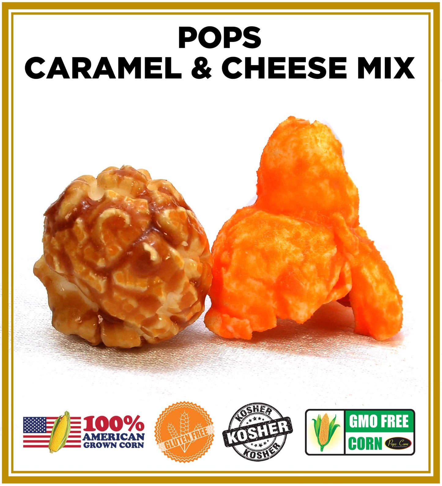 Caramel & Cheese Mixed Popcorn! Chicago Mix Windy City Mix Sweet & Salty Gourmet Popcorn. Eat Them Together!