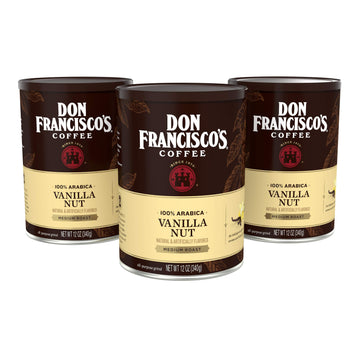 Don Francisco'S Premium Vanilla Nut Ground Flavored Coffee: Rich, Aromatic 100% Arabica Beans - Family Crafted For A Delightful 