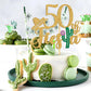 Tivurcia 50Th Fiesta Cake Topper, Cheers To 50 Years/Taco Bout 50 Cake Decor,Tropical Hawaiian Mexican Summer Themed Happy 50Th