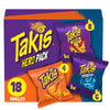Takis 18 pc / 1 oz Hero Variety Pack  Assorted Flavored Mixed Rolled Tortilla Chips - (8) Fuego 1 oz  (6) Blue Heat 1 oz  (4) Intense Nacho 1 oz