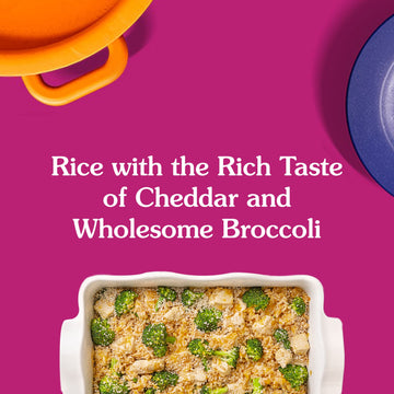 Ben'S Original Ready Rice Cheddar Broccoli Flavored Rice, Easy Dinner Side, 8.5 Oz Pouch (Pack Of 12)