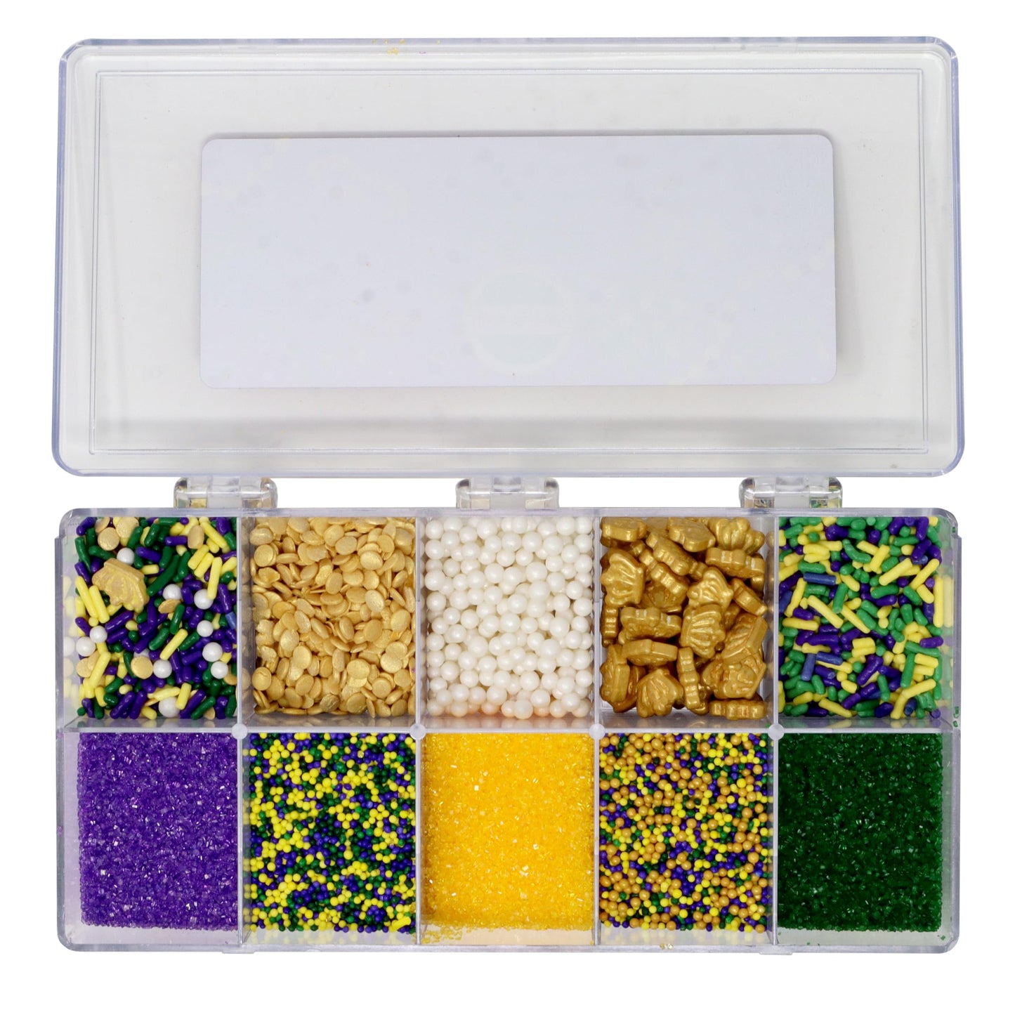 Mystic Sprinkles Mardi Gras Sprinkle Mixes (Mardi Gras Sprinkle Decorating Kit 6.9Oz)