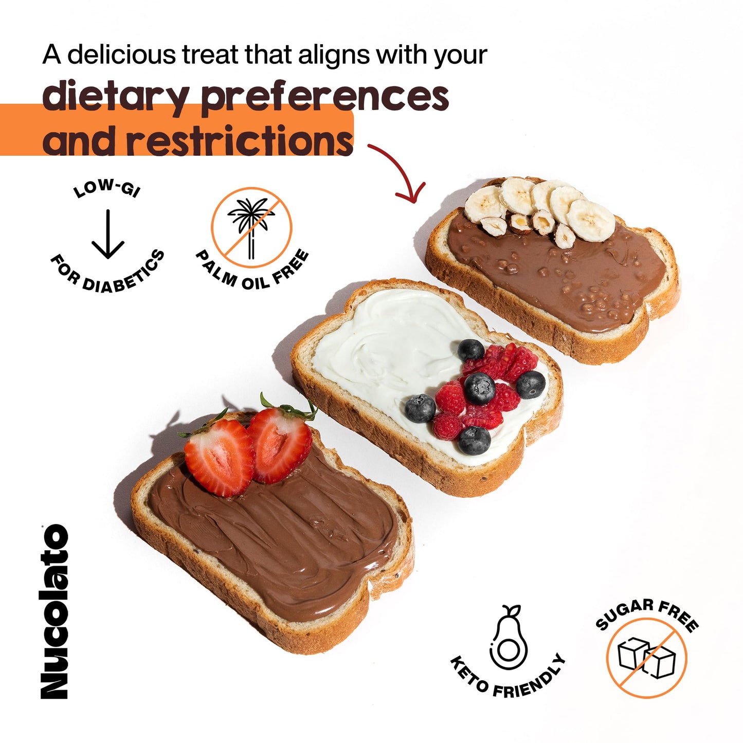 Nucolato | White Chocolate Spread | 12.3 Oz - 350 G | Keto Friendly - No Sugar Added | Best Low Carb Dessert - Food Snacks | Per