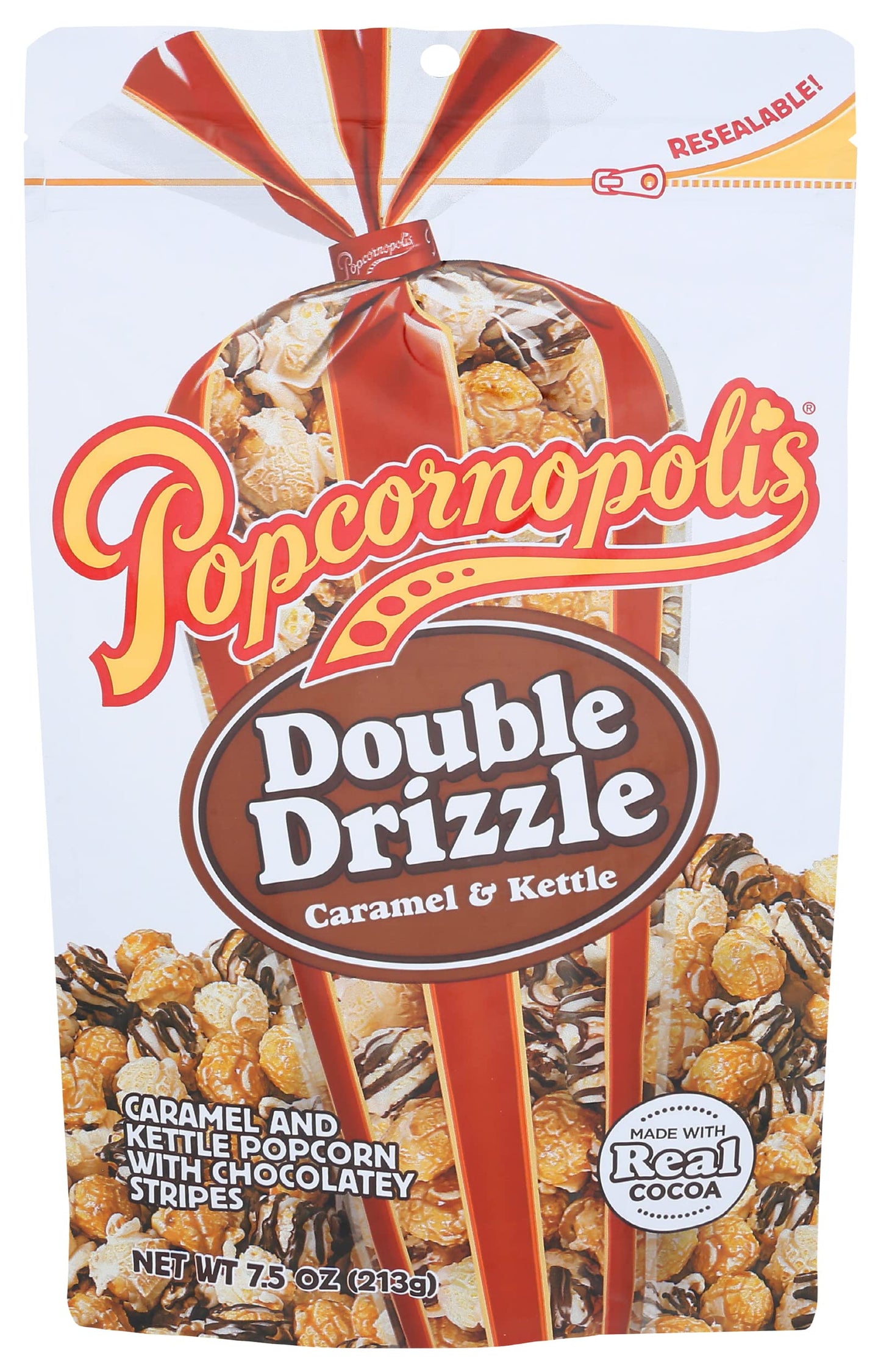Popcornopolis Double Drizzle 7.5 Ounce