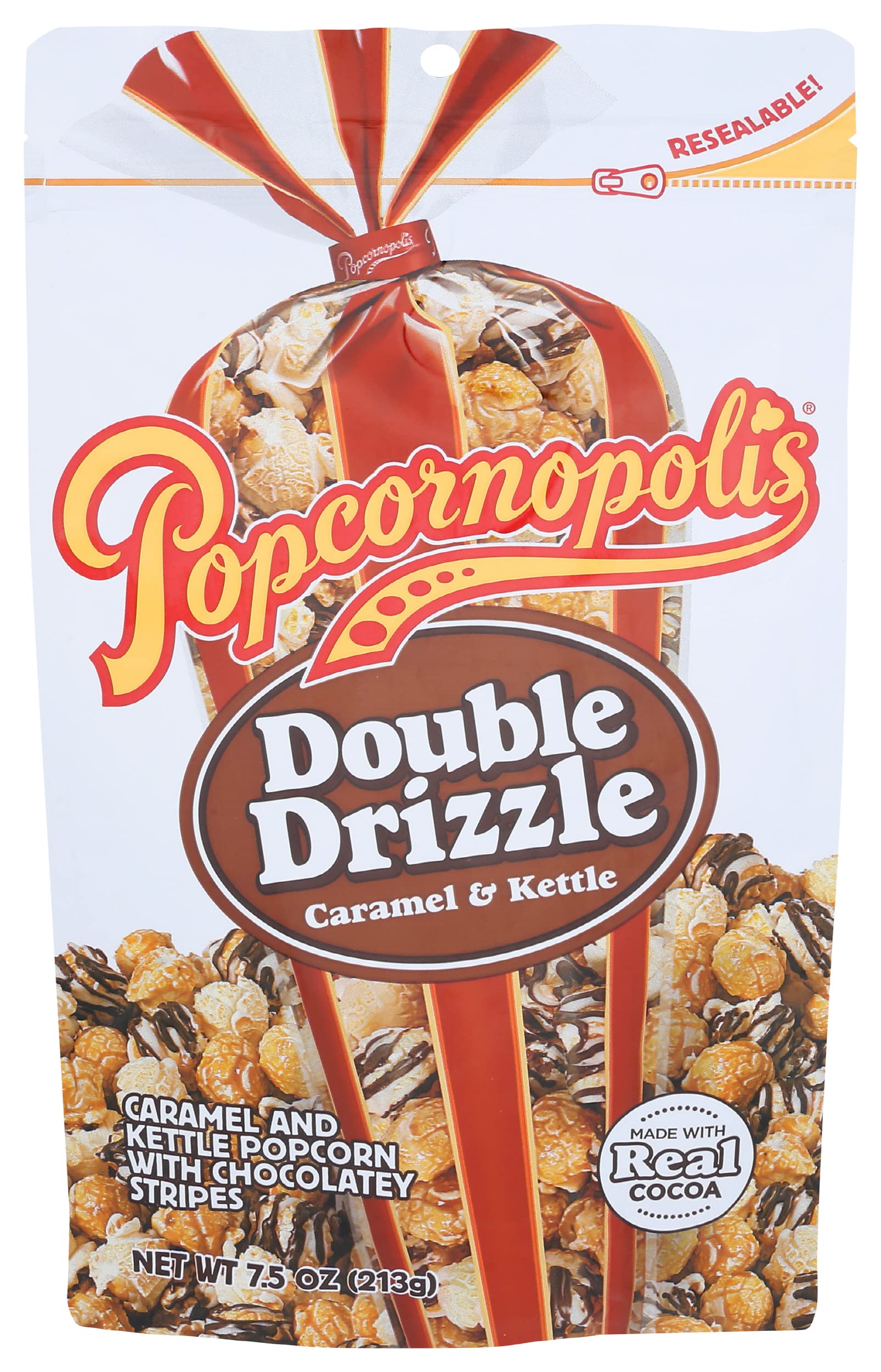 Popcornopolis Double Drizzle 7.5 Ounce