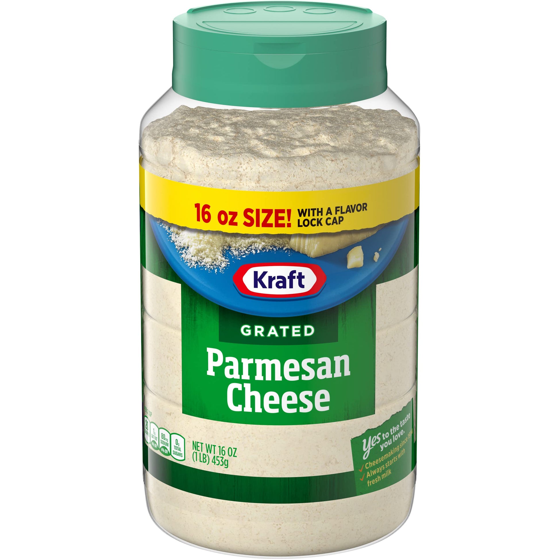 Kraft Grated Cheese & Parmesan, 16 Oz, Grated Parmesan, 1 Pound (Pack of 1)