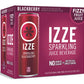 IZZE Sparkling Juice Beverage Blend, Blackberry, No Sugar Added, 8.4 FL OZ, 6 Cans
