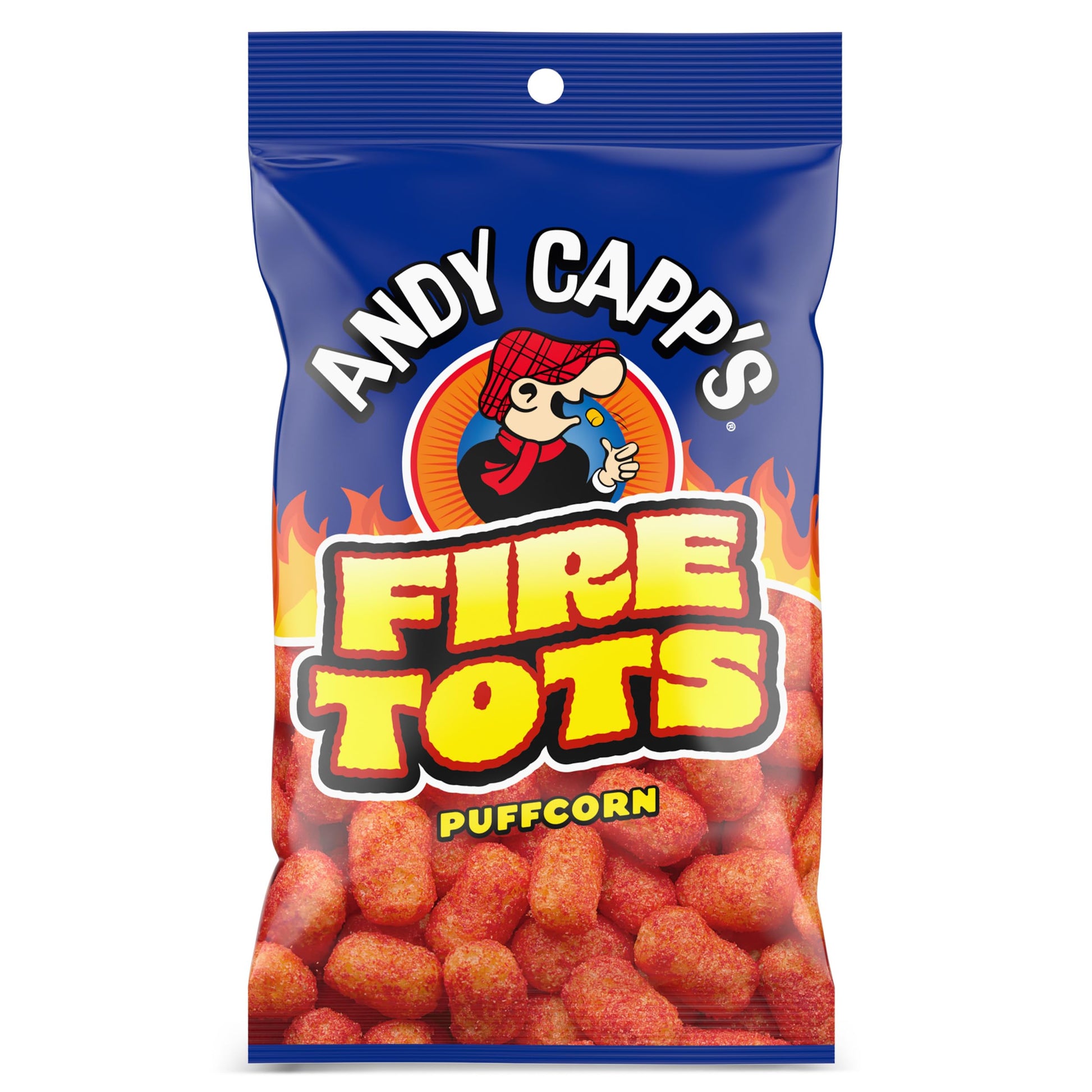 Andy Capps Fire Tots, Puffcorn Snack, 1.5 oz.
