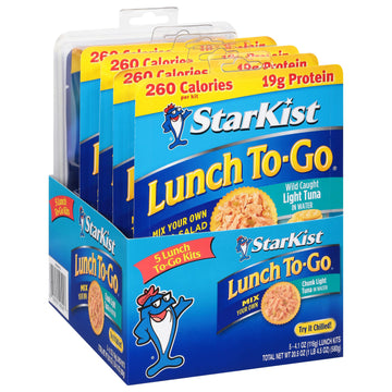 Starkist Lunch To-Go Chunk Light Mix Your Own Tuna Salad - (Pack Of 5)