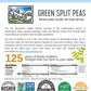 Certified Glyphosate Residue Free Green Split Peas | 15 Lbs | 100% Desiccant Free | Family Farmed In Washington State | Non-Gmo