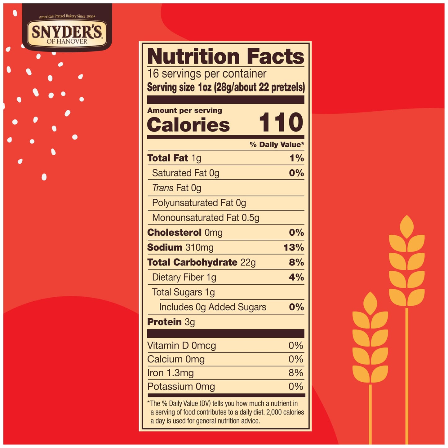 Snyder'S Of Hanover Pretzel Snaps, Family Size, 16 Oz Bag