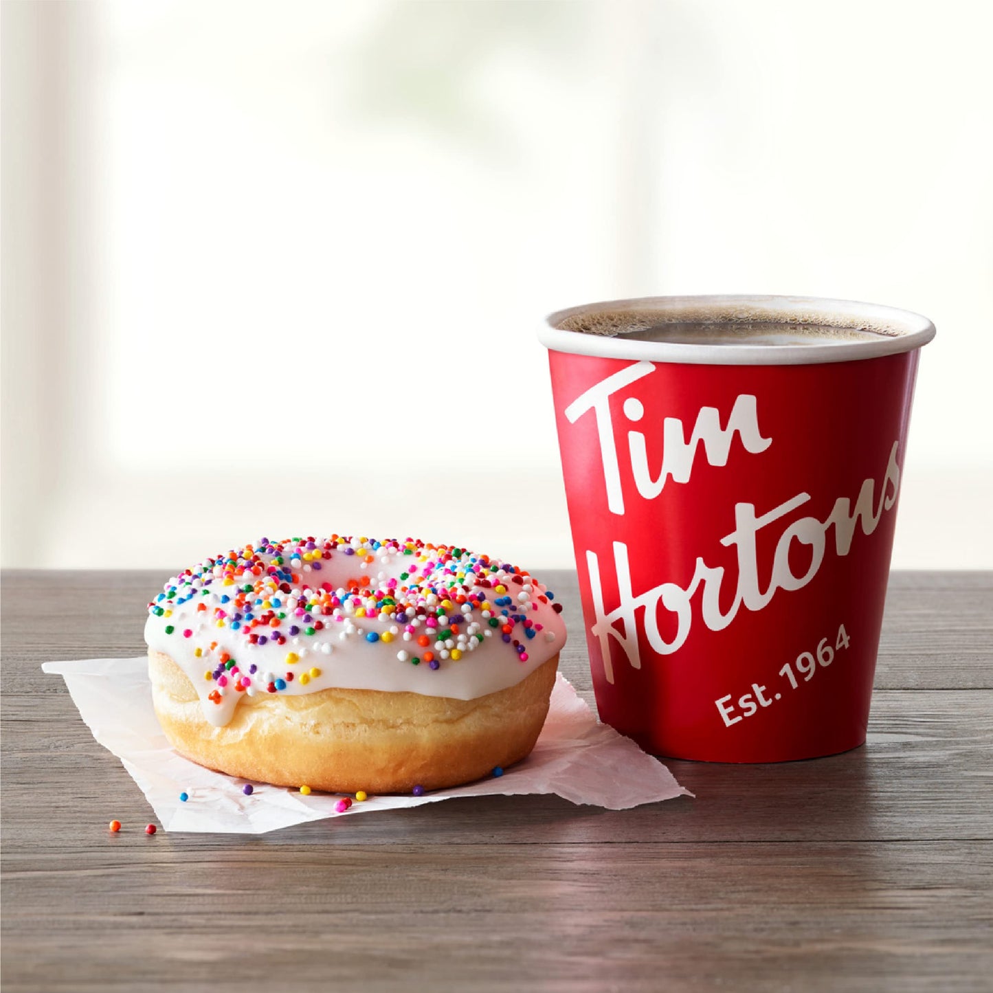 Tim Hortons 100% Colombian Medium Dark Roast Coffee K-Cup Pods 12 Count Red