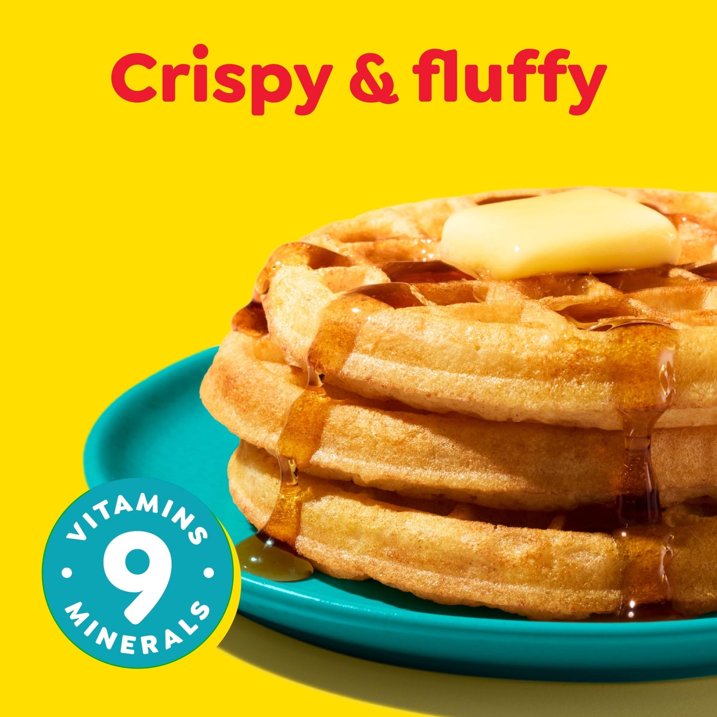Eggo Frozen Waffles, Frozen Breakfast, Breakfast Food, Buttermilk, 12.3oz Box (10 Waffles)