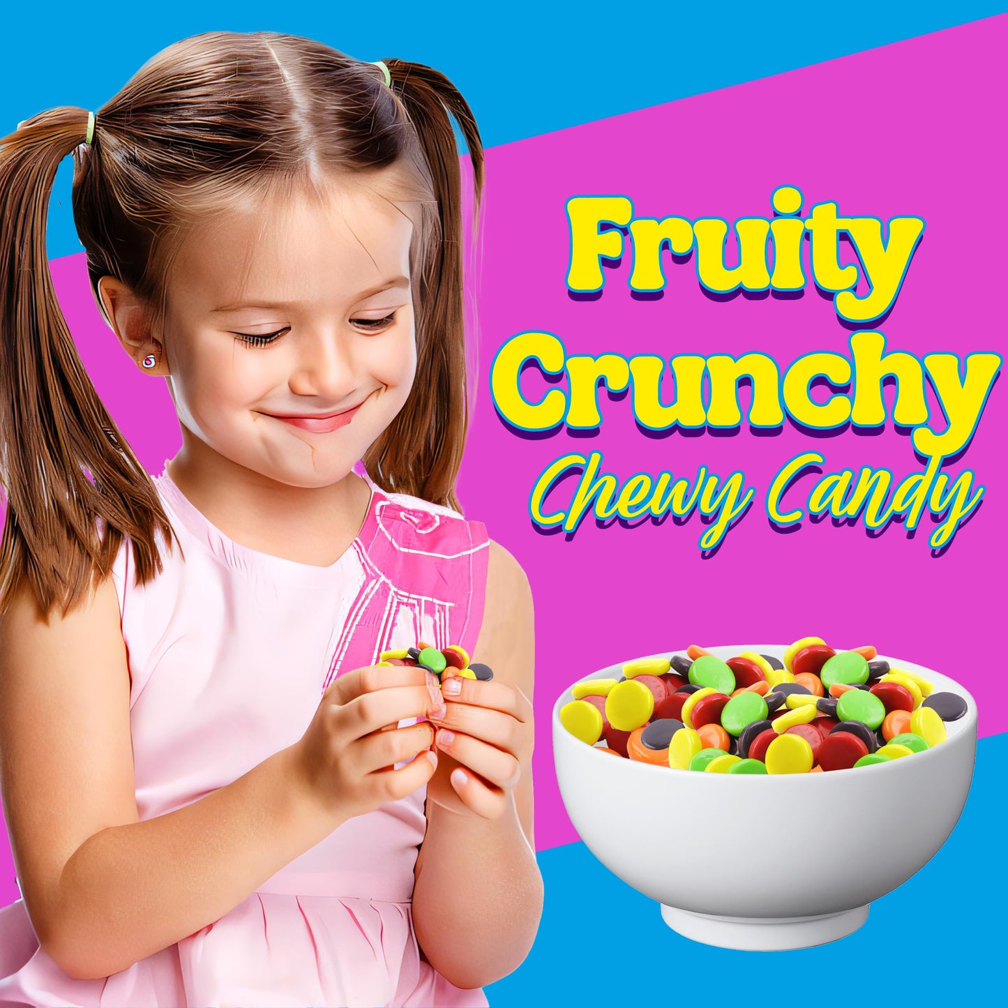 Original Classic Hard Candy, 5 Lb Bulk Pack, Sweet And Tart Assorted Fruity Flavors, Tangy Crunchy Shell, Chewy Center, Classic