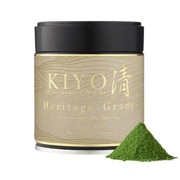 Kiyo Matcha Heritage Grade Densho Ceremonial Uji Matcha - Pure Japanese First Harvest Ceremonial Grade Matcha Green Tea Powder f