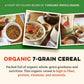 Sunrise Flour Mill 7-Grain Hot Cereal Mix - USDA Organic, 48 oz, Sugar Free, High Fiber, 5g Protein Per Serving