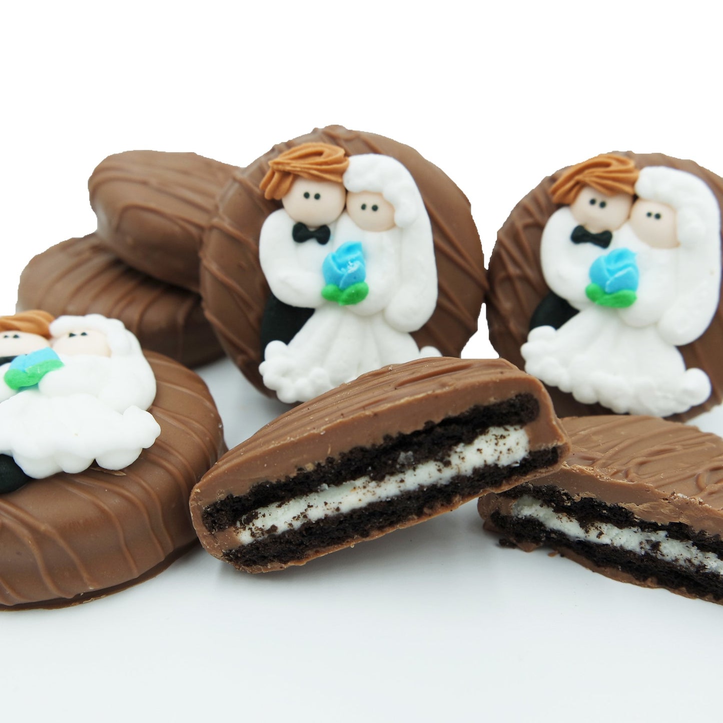 Philadelphia Candies Milk Chocolate Covered OREO Cookies, 8 oz, Wedding Treats