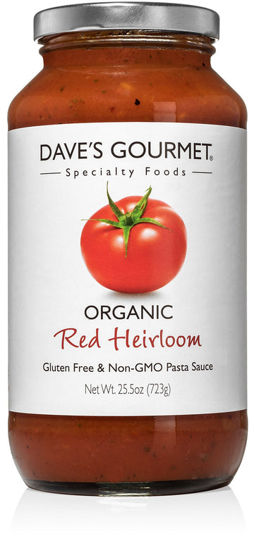Dave's Gourmet Pasta Sauce, Tomato, Organic Red Heirloom, 1.59 Pound