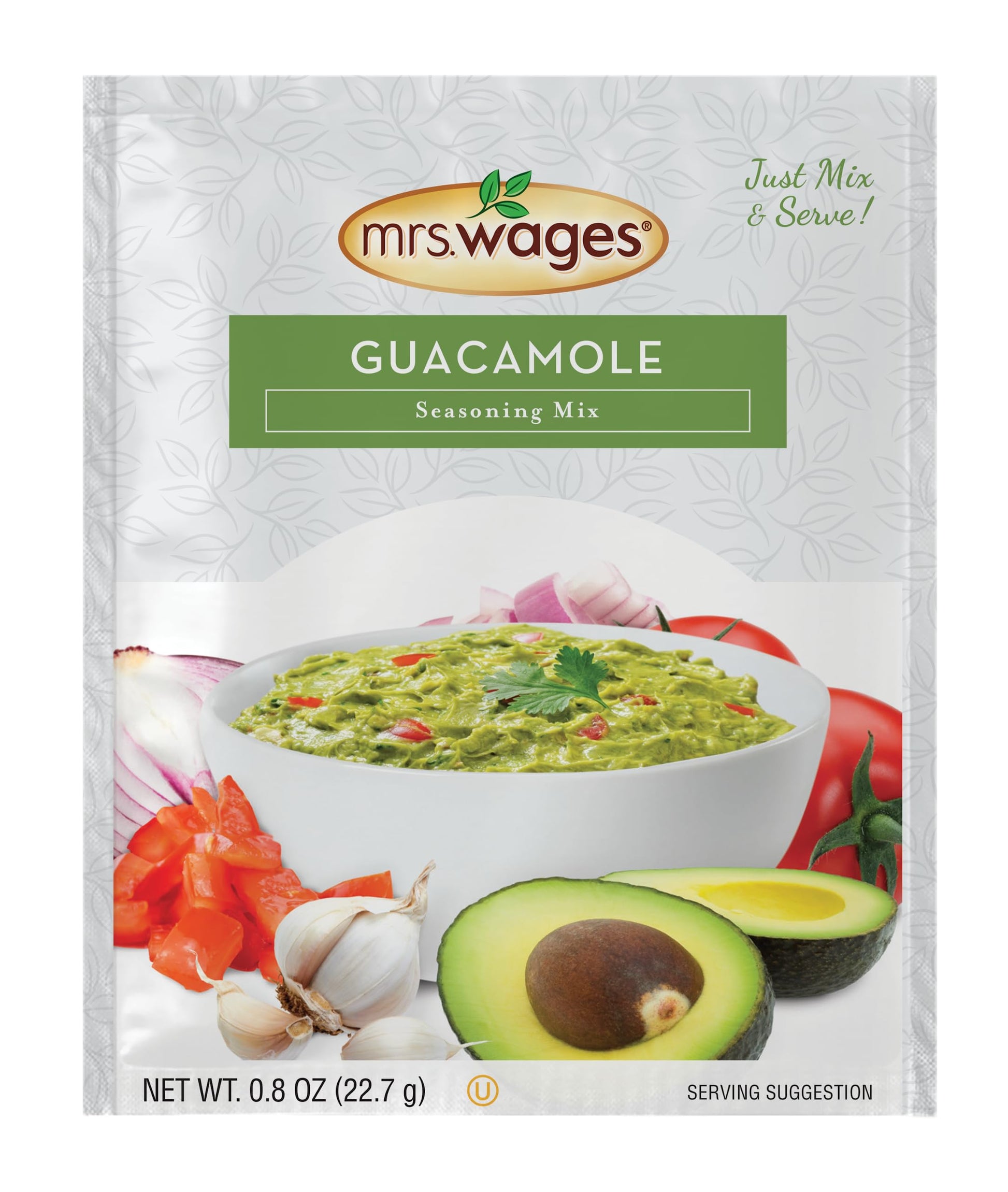 Mrs. Wages Guacamole Seasoning Mix, 0.8 Ounce (Pack of 12)
