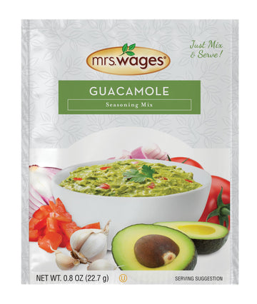 Mrs. Wages Guacamole Seasoning Mix, 0.8 Ounce (Pack of 12)