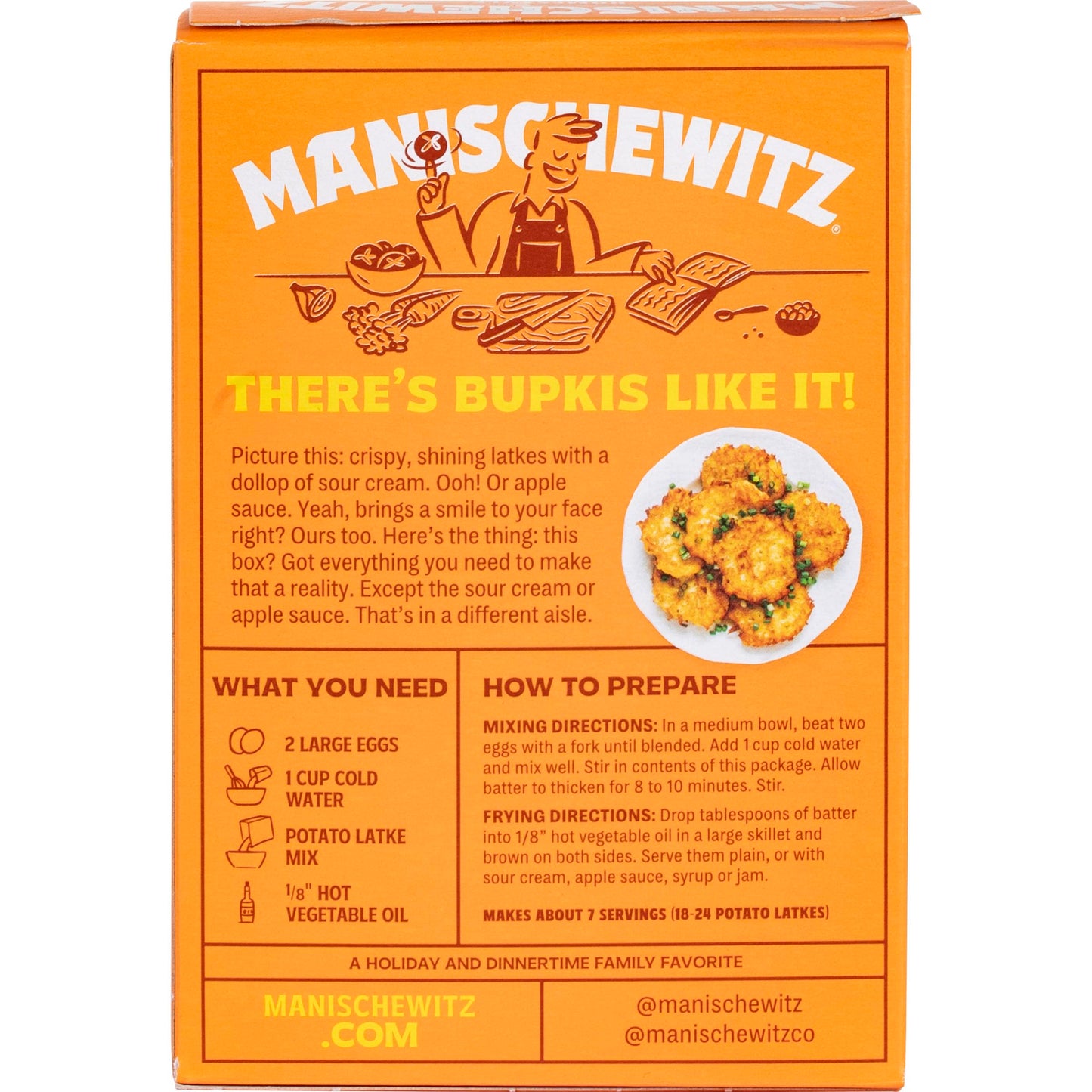 Manischewitz Potato Latke Mix, Home-style, 6 oz
